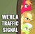 Size: 468x456 | Tagged: safe, edit, edited screencap, screencap, applejack, big macintosh, granny smith, earth pony, pony, the cutie pox, artifact, grin, image macro, leaning, male, meme, scooby stack, silly, smiling, stallion, traffic signal